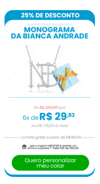 Colar Monograma Personalizado